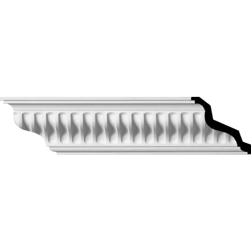 4"H x 4"P x 5 5/8"F x 94 1/2"L, (7/8" Repeat), Linus Crown Moulding