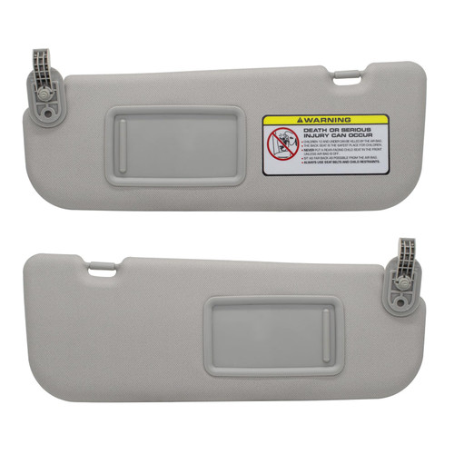 Left Driver & Right Passenger Side Sun Visor Replacement Compatible with Hyundai Elantra 2011 2012 2013 2014 2015 Replace# 852103X000TX Colour Gray