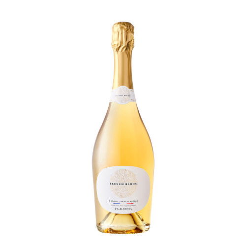 French Bloom Le Blanc, 0.0%, Non-Alcoholic Sparkling Wine, 750ml - Certified Organic, Vegan, Halal. Low Calorie, No Preservatives or Added Sugar French Bloom Le Blanc, 0.0%, Non-Alcoholic Sparkling Wine, 750ml - Certified Organic, Vegan, Halal. Low Calorie, No Preservatives or Added Sugar