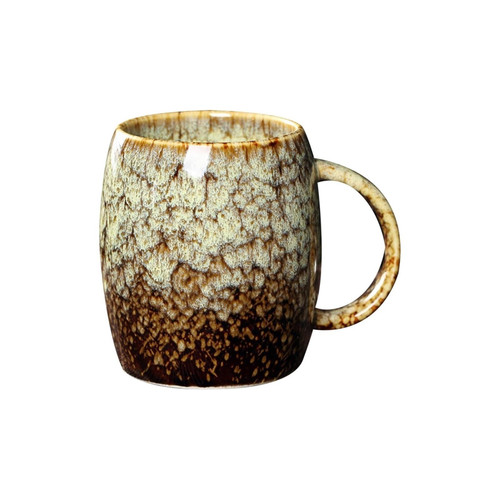 HARAY Mug Cups Retro Glazed Ceramic Creative Coffee Milk Mug Capacity Vintage Coffee Mugs Clear Cups Mugs Coffee Mug (Color : 4)