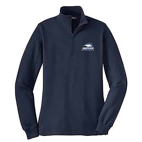 Hofstra Flying Dutchmen Ladies 1/4 Zip Pullover, Xx-Large, Navy