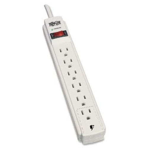 Tripplite TLP615 Protect It! Surge Suppressor, 6 Outlets, 15 ft Cord, 790 Joules, Gray Tripplite TLP615 Protect It! Surge Suppressor, 6 Outlets, 15 ft Cord, 790 Joules, Gray