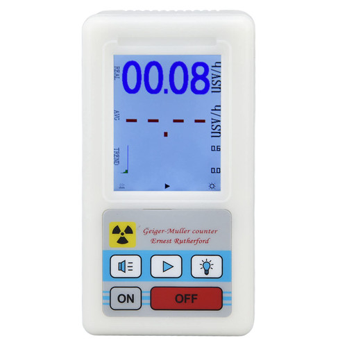 BR 6 Geiger Counter Nuclear Radiation Detector, Easy Reading Multifunctional Beta Gamma X ray Radioactive Detector for Nuclear Radiation Electromagnetic Radiation, LCD Display BR 6 Geiger Counter Nuclear Radiation Detector, Easy Reading Multifunctional Beta Gamma X ray Radioactive Detector for Nuclear Radiation Electromagnetic Radiation, LCD Display