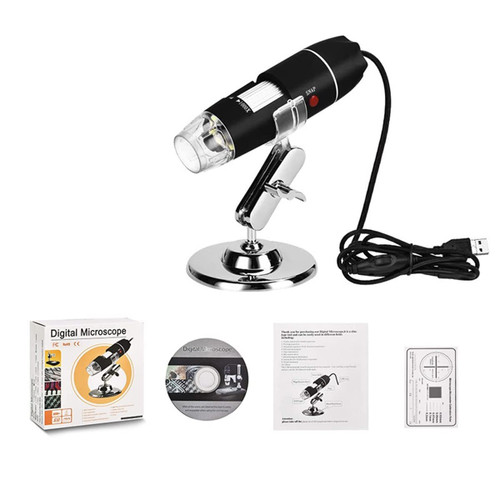 Microscope Accessories kit Slide Preparation camer Handheld Microscope 800X -1600X Magnification Microscope LED Handheld Magnification Cameras Microscope Accessories (Color : 1600X)
