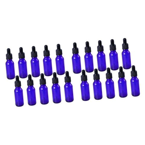 POPETPOP 20 Pcs Green Makeup Cosmetics Storage Bottles Dropper Bottle Holder Liquid Dispenser Dropper Dispenser Bottles Empty Bottle with Dropper Lotion Glass Bottle Essential Oil Travel