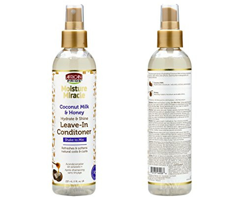 African Pride Moisture Miracle Coconut Milk and Honey Hydrate & Shine Leave- in Conditioner