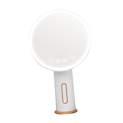 NOLITOY 1pc Makeup Mirror Magnifying Led Vanity Mirror Cosmetic Vanity Led Light Mirror for Makeup Female Led Mirror Makeup Vanity Mirror Led Dresser Touch White Dressing Mirror Abs Miss