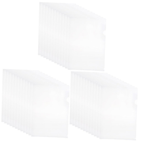 MAGICLULU 60 Pcs Folders Transparent Document Folder File Folder Clear Document Folder A4 File Set