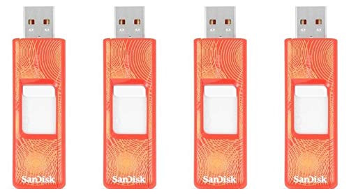 SanDisk Cruzer SDCZ36-008G 8GB USB 2.0 Flash Drive - Orange, Pack of 4 (Total of 32GB) SanDisk Cruzer SDCZ36-008G 8GB USB 2.0 Flash Drive - Orange, Pack of 4 (Total of 32GB)