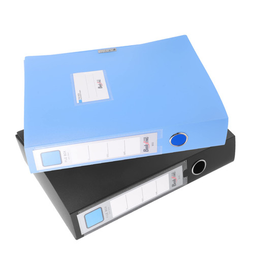 STOBOK 2pcs File Box Folder File Folder Case Plastic Documents Case Document Paper Organizer Letter Size Clipboard Office Writing Board School File Container Scalable Accordion Pp A4