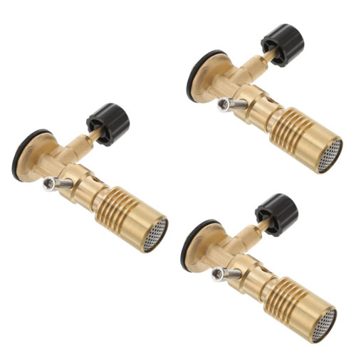 Healvian 3pcs Blowtorch Portable Burner Laboratory Bunsen Burner Multitools Traveling Accessories BBQ Burner Lab Bunsen Burner Alcohol Lamp Bunsen Burner Gas Brass