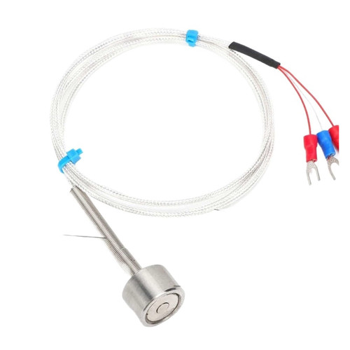 PT100 Magnetic Temperature Sensor Waterproof Adsorption Thermistor ?60 to +250? Temperature Sensor Probe (Color : 5m)