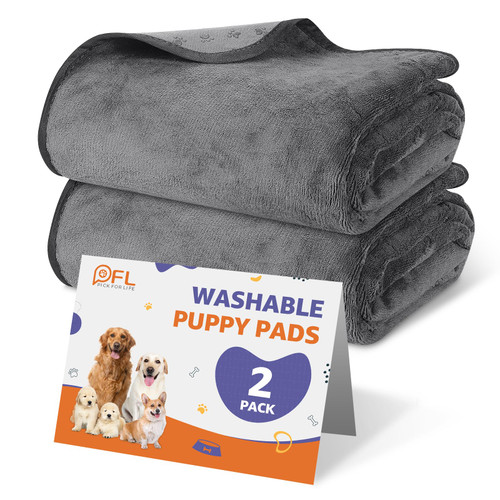 Puppy Pads Washable 2 Pack, 41x41 Washable Dog Pee Pads Whelping Pads, Absorb Dog Mats, Non-Slip Dog Training Pads for Whelping, Potty, Training, Playpen, Crate Puppy Pads Washable 2 Pack, 41x41 Washable Dog Pee Pads Whelping Pads, Absorb Dog Mats, Non-Slip Dog Training Pads for Whelping, Potty, Training, Playpen, Crate