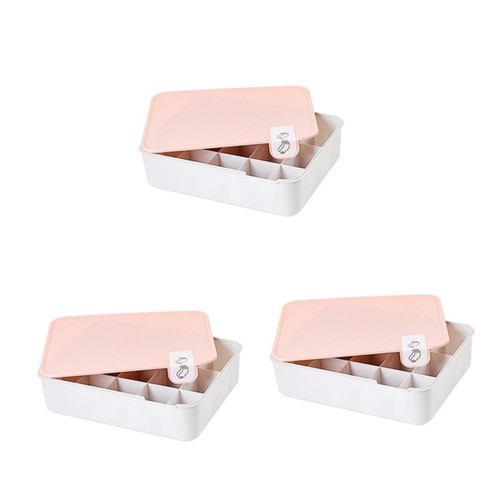 Alipis 3 pcs 15 Socks Drawer Organizer Closet Drawer Organizer Socks Storage Bin Socks Storage Organizer Socks Drawer Divider Closet Organizers Dividers stockings case underwear container