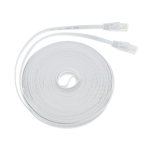 HOMSFOU 4pcs 6 Category 6 Network Cable White Copper Gigabit Ethernet
