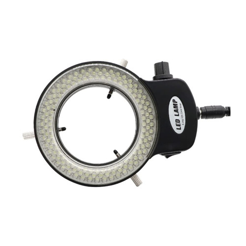 Smicroscope Accessories for Adults 144 LED Ring Light Microscope Illuminator with Power Adapter 0-100% Adjustable Lamp for Stereo Microscope & Camera Microscope (Color : Black)