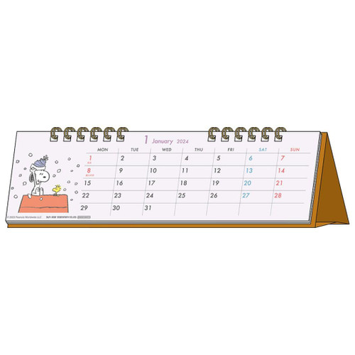 Sunstar Stationery Snoopy S8520577 2024 Calendar, Tabletop