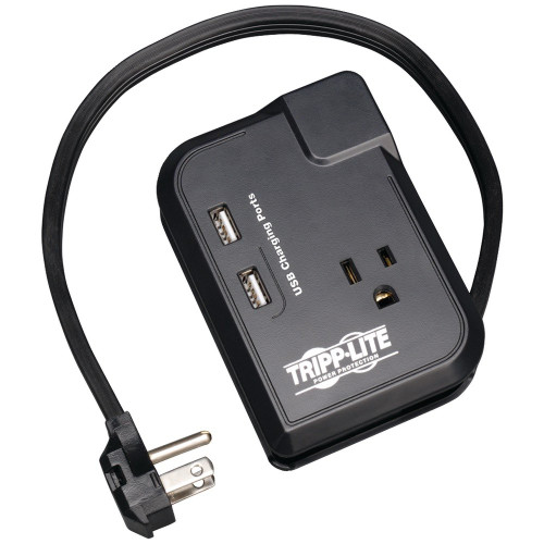 Tripp Lite Traveler3usb 3-Outlet Surge Protector With 2 Usb Charging Ports