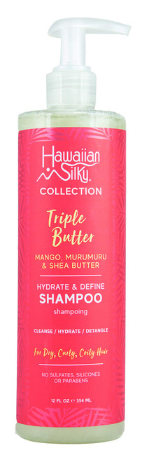 Hawaiian Silky Collection Triple Butter Hydrate & Define Shampoo (Pack of 4)