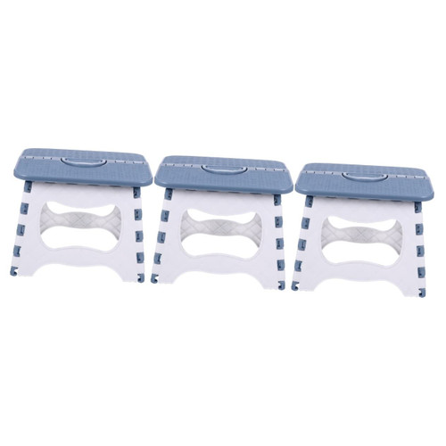 CLISPEED 3 Pcs Folding Chairs Foot Stool Bathroom Step Stool Kids Kitchen Camping Chairs Non Folding Stools Fishing Small Folding Chair Adults Step Stool Step Chair Foldable Child Plastic