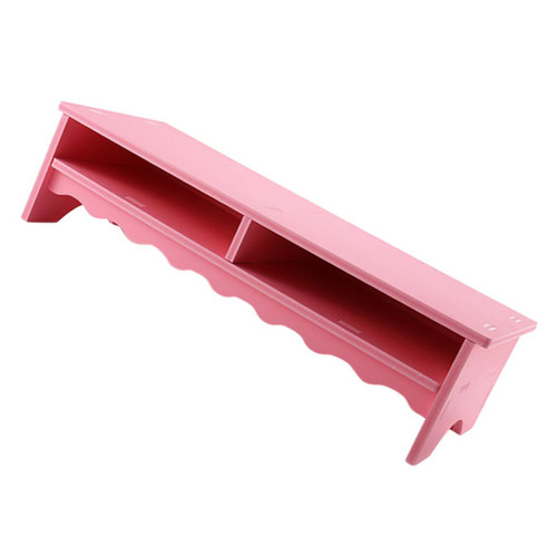 Veemoon Desk Storage Rack Laptop Riser Desktop Monitor Stand Desktop Computer Riser Monitor Shelf Laptop Stand Computer Riser for Monitor Desk Stand PVC Wood Plastic Board Table Frame Lace