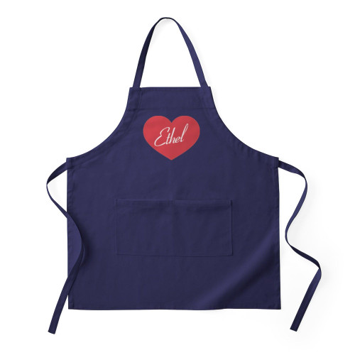 CafePress I Love Lucy Ethel Heart Apron (Dark) Kitchen Apron with Pockets, Grilling Apron, Baking Apron