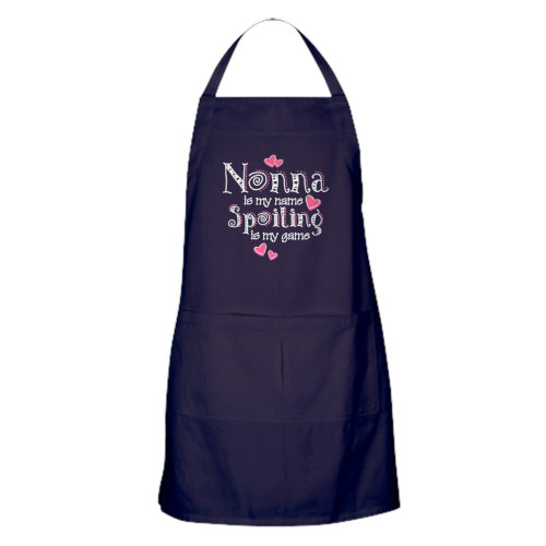 CafePress Spoiling Nonna Apron (Dark) Kitchen Apron with Pockets, Grilling Apron, Baking Apron