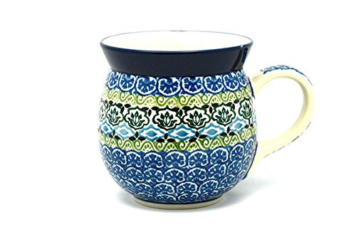 Polish Pottery Mug - 15 oz. Bubble - Tranquility