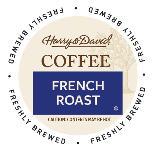 Harry & David Coffee in Single Serve Cups Compatible with Keurig K-Cup Brewers 72 Count (French Roast )