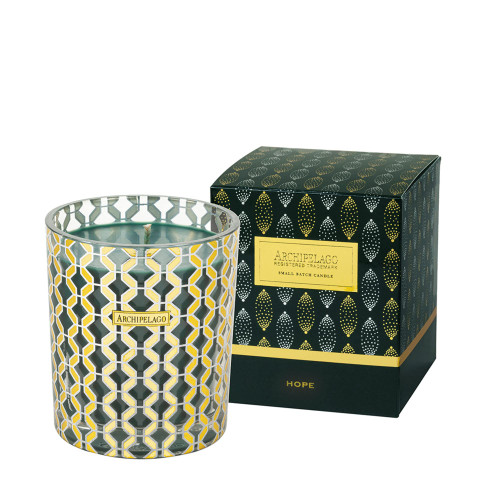 Archipelago Botanicals Hope Gift Box Candle | Holiday Pine, Northern Bayberry and Clove | Premium Wax and Double Wicks| Burns 60 Hours (10 oz)