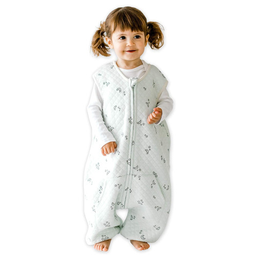Tealbee Dreamsuit: Toddler Sleep Sack with Feet 3T 4T - 0.8 TOG Lightweight Baby Wearable Blanket for Walkers - Bamboo, Organic Cotton Sleeping Bag - Croissant Tealbee Dreamsuit: Toddler Sleep Sack with Feet 3T 4T - 0.8 TOG Lightweight Baby Wearable Blanket for Walkers - Bamboo, Organic Cotton Sleeping Bag - Croissant