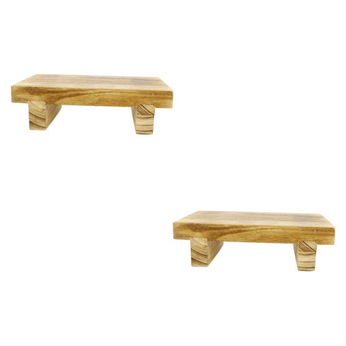 STOBOK 2pcs Bedside Step Stool Step Stool for Adults Kids Stools Toddler Step Stool Bed Steps for High Beds for Adults Wood Foot Stool Foot Stool Under Desk Living Room Footstool Office