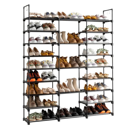 CemeLi 9 Tiers Shoe Rack Storage Organizer Shoe Shelf Organizer for Entryway Holds 50-55 Pairs Shoe, Stackable Shoe Cabinet Shoe Rack CemeLi 9 Tiers Shoe Rack Storage Organizer Shoe Shelf Organizer for Entryway Holds 50-55 Pairs Shoe, Stackable Shoe Cabinet Shoe Rack