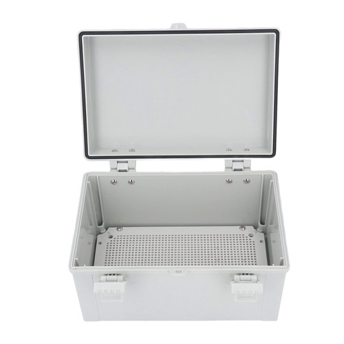 Electrical Junction Box Hinge Cover Plastic Casing Electrical Box Tool Connection Gray for DIY Ip67 Utensil Covering Electrical Boxes