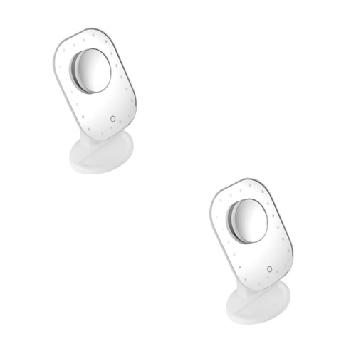 POPETPOP 2pcs Mirrors Light Bulb Mirror 10x Magnifying Mirror Makeup Vanity Mirror Led Vanity Mirror Led USB Powered Mirror Dresser Mirror Make up Mirror White Dressing Table Mask