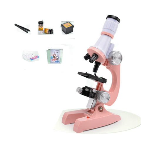 ZDBH Microscope Adapter 1200X Monocular Biological Microscope Kit with LED Light Phone Holder Microscope Accessories (Color : B, Magnification : 1200X)