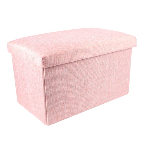 Cabilock Footstool Toy Storage Storage Linen Stool Folding Bench Burlap Storage Folding Storage Storage Pouf Storage Stool Storage Box aldult Collapsible Foot Stool