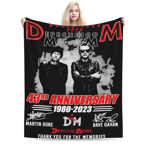 Depeche Music Mode Blanket Winter Soft Warm Cozy Lightweight Flannel Fleece Blankets Sofa Bed Couch Decorate Throw Blanket 60"X50"