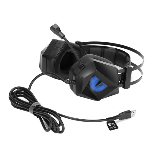 USB Gaming Headset with Microphone Competitive Gaming Headset Noise Cancelling Game Headset Wired Over Ear Stereo Noise Reduction Headphone for Game Computer