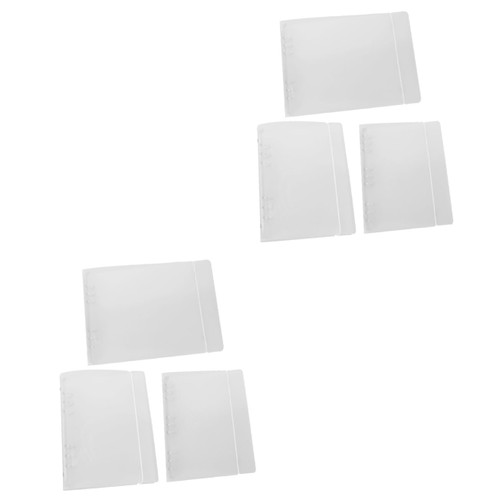 LALAFINA 6 Pcs Binder Campus Notebooks Music Score Folder A4 File Folder Notebook Shell Protector File Folder Organizer Office File Pouch Desk Protector Abs Student Cover Test Paper