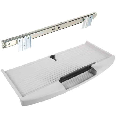 NOLITOY 1 Set Keyboard Tray Slide Rail Tray Keyboard Drawer Under Desk Slide Drawer Computer Desk Desktop Under Desk Keyboard Tray Keyboard Stand Keyboard Keyboard Slide Out Tray abs