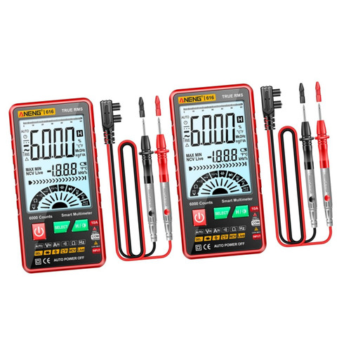 2pcs Digital Multimeter Voltage Current Tester Battery Voltage Meter Multi Testers Voltmeter Voltage Tester for Household Capacitor Tester Voltage Detector Electronic Number