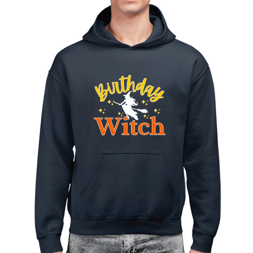 Cute Halloween Gift Witch Broom Hat HoodieBirthday Girl Black and Muticolor Unisex Hoodie Cute Halloween Gift Witch Broom Hat HoodieBirthday Girl Black and Muticolor Unisex Hoodie