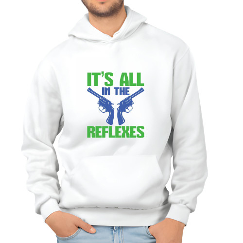 Find the Perfect Gift for Gamers Reflex Essentials White and Muticolor Unisex Hoodie