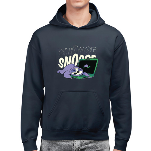 Funny Sloth Gifts for Laptop Lovers Sayingsfor Computer Users Black and Muticolor Unisex Hoodie