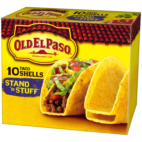 General Mills Old El Paso Taco Shells, Stand 'n Stuff, Gluten Free, 120 Taco Shells