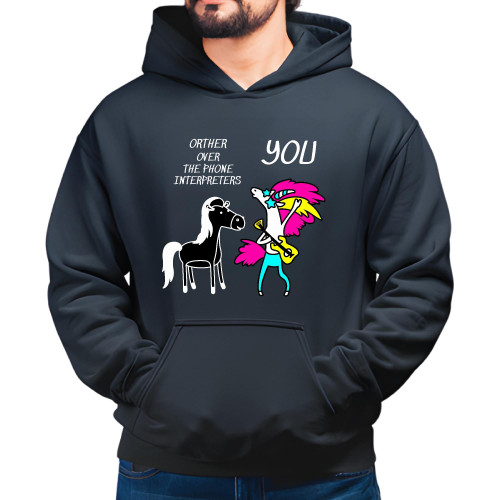 Unique Gift Ideas for Family Friends Son Daughter Best Friend Who Interprets Over the Phone Black and Muticolor Unisex Hoodie Unique Gift Ideas for Family Friends Son Daughter Best Friend Who Interprets Over the Phone Black and Muticolor Unisex Hoodie