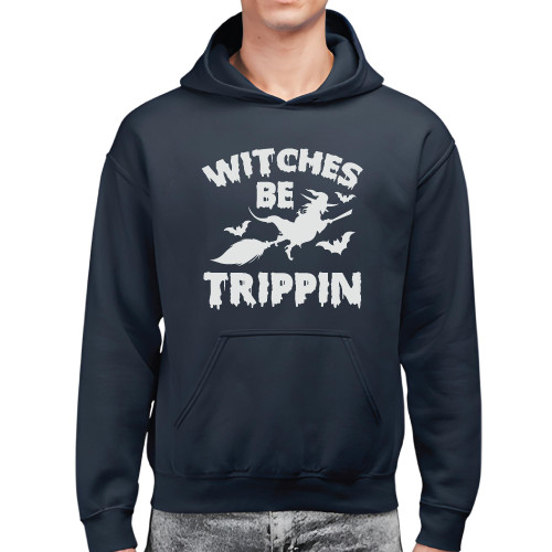Witch Halloween Gift for Broom Trippin Witches Black and Muticolor Unisex Hoodie Witch Halloween Gift for Broom Trippin Witches Black and Muticolor Unisex Hoodie