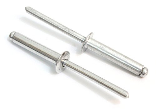 Rivets, Aluminum, 3/16" x 3/4" Inch, (6-12), Choose Size, Gap (.62 - .75)" (200 Pack), Blind Rivet by Bolt Dropper.