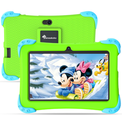 Kids Tablet Android 11 Toddler Tablet for Kids Learning Tablet with 2+32GB ROM, Dual Camera, WiFi, Bluetooth, Parental Control, Kid-Proof Case, YouTube Netflix Google Play Store (Green)